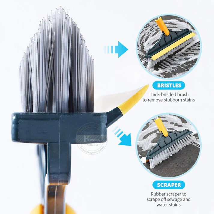 2 In 1 Scrub Cleaning Brush With Soft Scraper – Arvakad